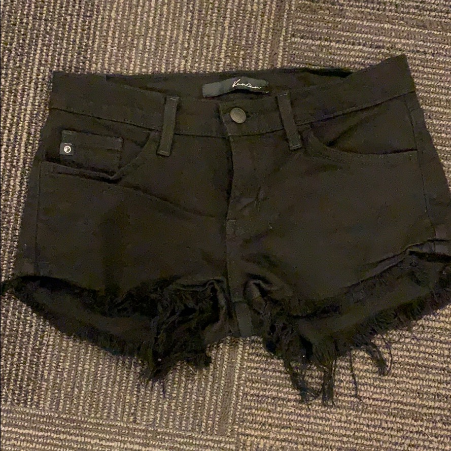 Kancan Lowrise Black Denim Short